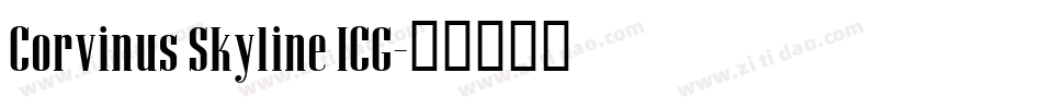 Corvinus Skyline ICG字体转换